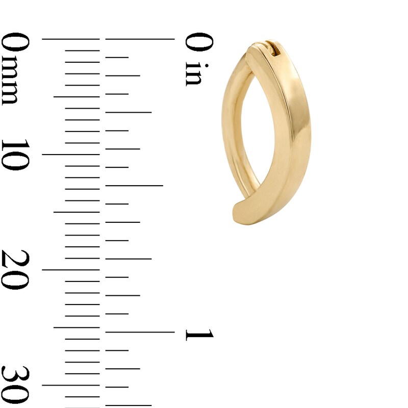 Main Image 2 of 10K Solid Gold Hinged Belly Button Ring - 15G