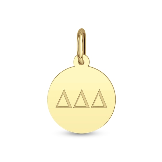 24K Gold Plated Delta Delta Delta Sorority Charm