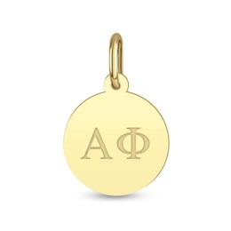 24K Gold Plated Alpha Phi Sorority  Necklace Charm