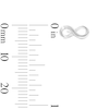 Thumbnail Image 2 of Solid Sterling Silver Infinity Studs