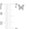 Thumbnail Image 2 of Solid Sterling CZ Butterfly Studs