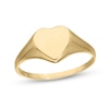 Thumbnail Image 1 of 14K Yellow Gold-Plated Engravable Name Heart Signet Ring