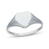 Thumbnail Image 1 of Sterling Silver Engravable Name Heart Signet Ring