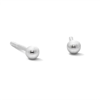 Solid Sterling Silver 2.5mm Ball Studs