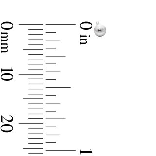 Solid Sterling Silver 2.5mm Ball Studs