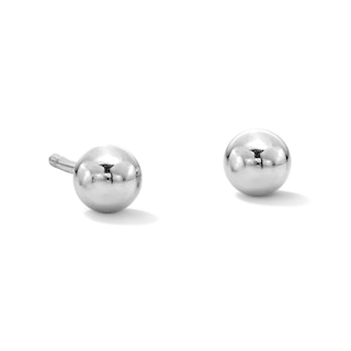 Solid Sterling Silver 4mm Ball Studs