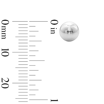 Solid Sterling Silver 6mm Ball Studs