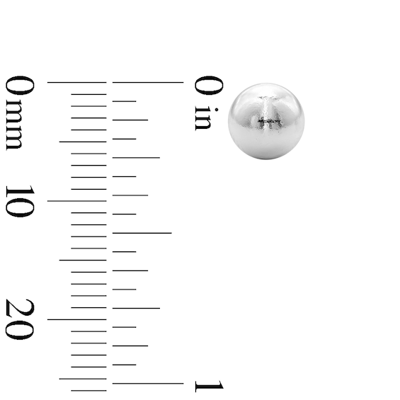 Solid Sterling Silver 6mm Ball Studs