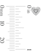 Thumbnail Image 2 of Solid Sterling Silver CZ Heart Studs