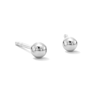 Solid Sterling Silver 3mm Ball Studs