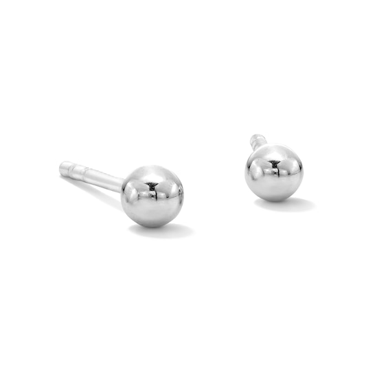 Solid Sterling Silver 3mm Ball Studs