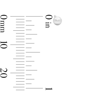 Solid Sterling Silver 3mm Ball Studs