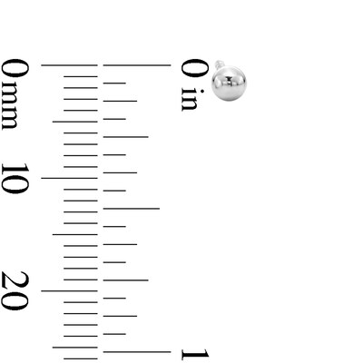 Solid Sterling Silver 3mm Ball Studs