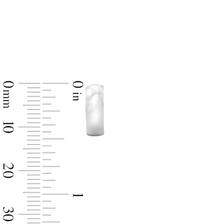 Solid Sterling Silver Rounded Huggie Hoops