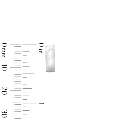 Solid Sterling Silver Rounded Huggie Hoops