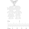 Thumbnail Image 2 of Sterling Silver Couple Initial Pendant - 18"