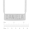 Thumbnail Image 2 of Sterling Silver Bar Name Curb Chain Necklace - 20"
