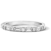 Thumbnail Image 1 of Solid Sterling Silver CZ Baguette Band - Size 7