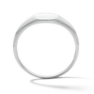 Solid Sterling Silver Signet Ring - Size 10