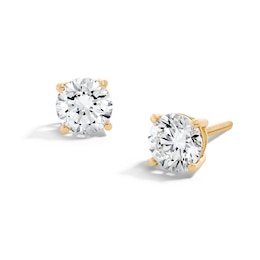 10K Gold 1 1/2 CT. T.W. Lab-Grown Diamond Solitaire Studs