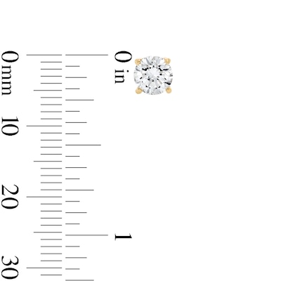 10K Gold 1 1/2 CT. T.W. Lab-Grown Diamond Solitaire Studs