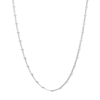 Thumbnail Image 1 of Solid Sterling Silver Saturn Bead Curb Chain - 18"
