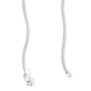 Thumbnail Image 3 of Solid Sterling Silver Diamond-Cut Bead Chain - 18"