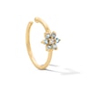 Thumbnail Image 1 of 14K Solid Gold Blue & White CZ Nose Hoop - 20G 5/16"