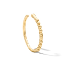 14K Solid Yellow Gold Nose Hoop - 20G 5/16"