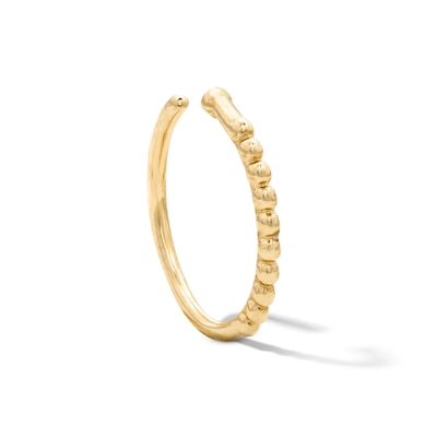 14K Solid Yellow Gold Nose Hoop - 20G 5/16"