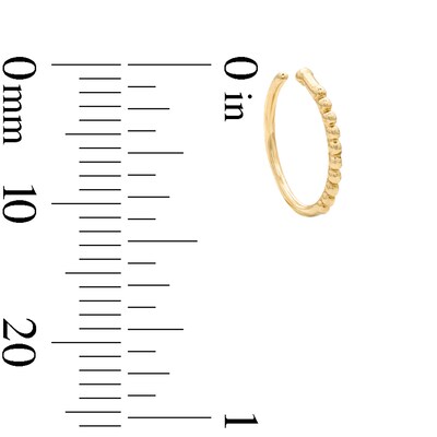 14K Solid Yellow Gold Nose Hoop - 20G 5/16"