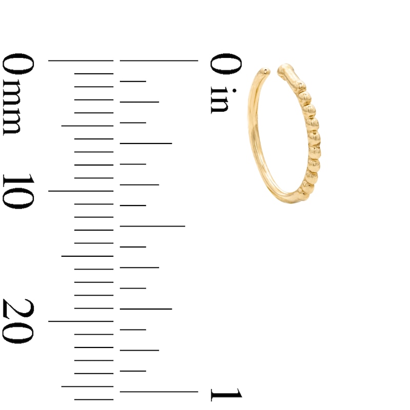 Main Image 2 of 14K Solid Yellow Gold Nose Hoop - 20G 5/16"