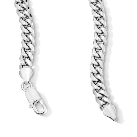 Solid Sterling Silver Miami Cuban Curb Chain - 22"