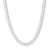 Thumbnail Image 1 of Solid Sterling Silver Diamond-Cut Curb Chain - 24"
