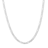Thumbnail Image 1 of Solid Sterling Silver Diamond-Cut Valentino Chain - 20"