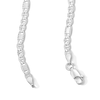 Thumbnail Image 3 of Solid Sterling Silver Diamond-Cut Valentino Chain - 20"