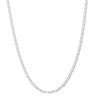 Thumbnail Image 1 of Solid Sterling Silver Diamond-Cut Valentino Chain - 18"