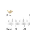 Thumbnail Image 2 of 14K Gold CZ Crescent Nose Stud - 22G 1/4"