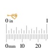Thumbnail Image 2 of 14K Solid Gold Twist Heart Nose Stud - 22G 1/4"