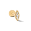Thumbnail Image 1 of 14K Solid Gold CZ Marquise Cartilage Stud - 18G 5/16”