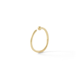 10K Solid Gold Captive Bead Nose Ring - 20G 5/16"