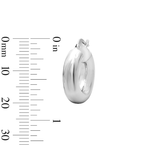 Hollow Sterling Silver Domed Hoops