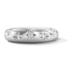 Thumbnail Image 1 of Solid Sterling Silver CZ Star Band - Size 7