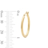 Thumbnail Image 2 of 10K Gold Bonded 23mm Hoops