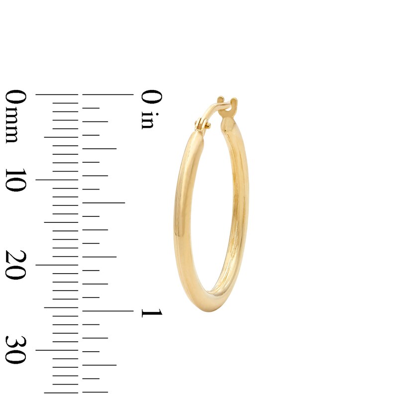 Main Image 2 of 10K Gold Bonded 23mm Hoops