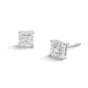 Sterling Silver 1/10 CT. T.W. Lab-Grown Diamond Solitaire Square Studs