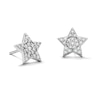 Thumbnail Image 1 of Solid Sterling Silver CZ Star Cluster Studs