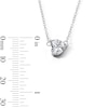 Thumbnail Image 3 of Sterling Silver CZ Forzatina Sideways Heart Necklace - 16" + 2"