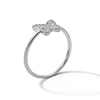Thumbnail Image 5 of Solid Sterling Silver CZ Butterfly Ring - Size 7