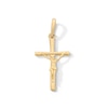 Thumbnail Image 1 of 10K Solid Gold Mini Crucifix Charm